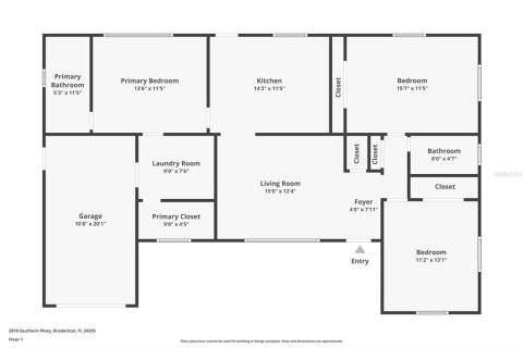 House in Bradenton, Florida 3 bedrooms, 137.5 sq.m. № 1847361 - photo 21