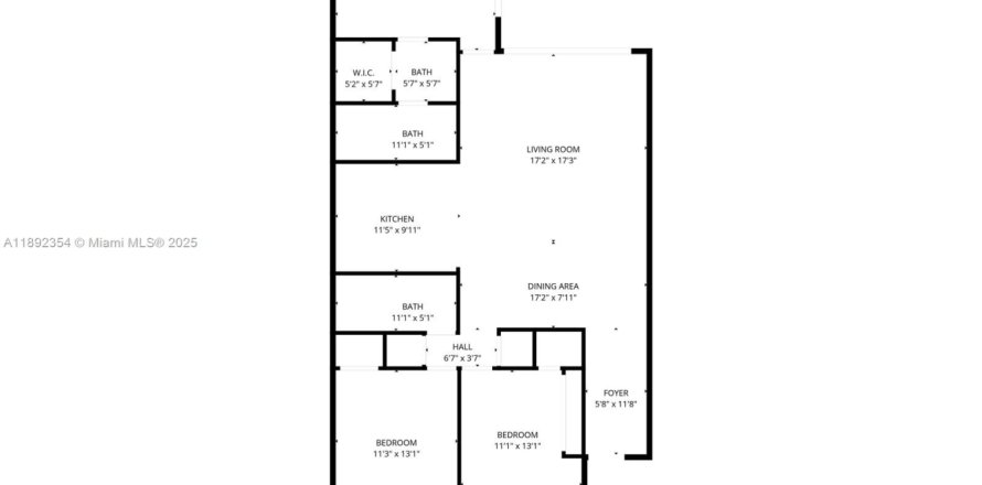Condo in Miami, Florida, 3 bedrooms  № 1944053