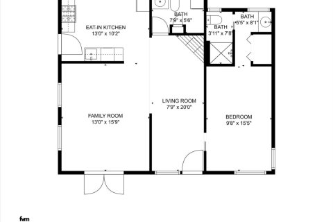 Casa en venta en Treasure Island, Florida, 1 dormitorio, 78.41 m2 № 1634361 - foto 1
