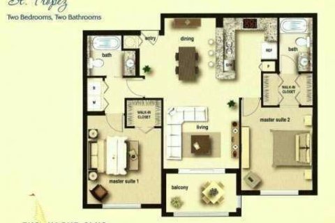 Condo in Hypoluxo, Florida, 2 bedrooms  № 1031578 - photo 1
