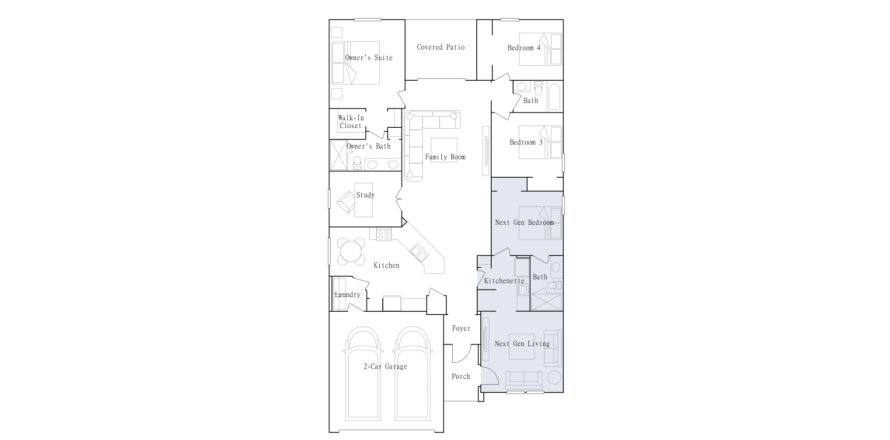Townhouse floor plan «360 LOCH COURT», 4 bedrooms in Cascades - Grand Collection