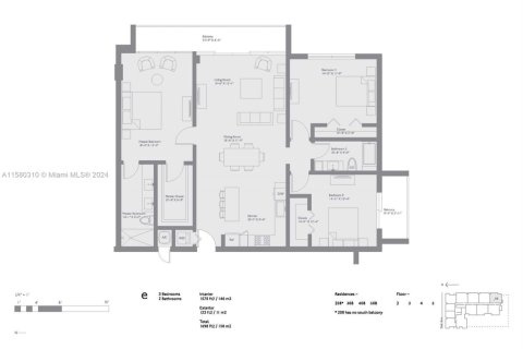 Condominio en venta en Miami, Florida, 3 dormitorios, 146.32 m2 № 1154723 - foto 9