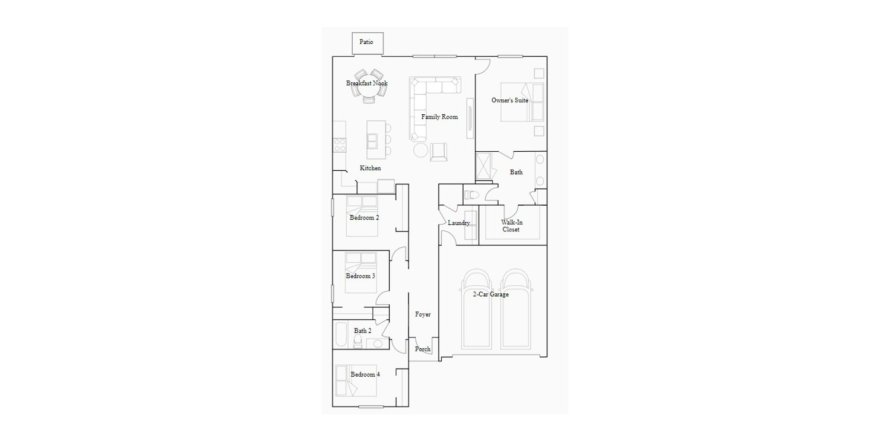 House in BELLEVUE AT ESTATES AT CHERRY LAKE in Groveland, Florida 4 bedrooms, 179 sq.m. № 67027
