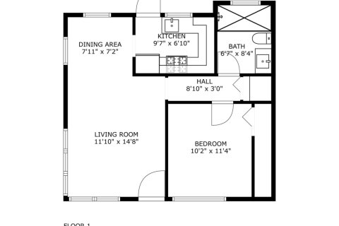 Immobilier commercial à louer à Lake Worth, Floride: 1 chambre, 53.42 m2 № 1100082 - photo 1