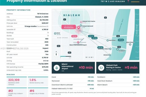 Купить коммерческую недвижимость в Хайалиа, Флорида № 2436335 - фото 3