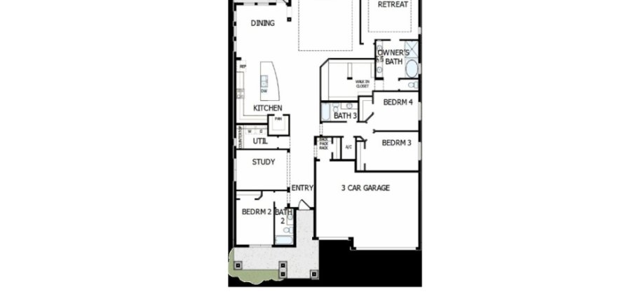Дом в Waterset Cottage Series в Аполло-Бич, Флорида 4 комнаты, 264м2 № 414928