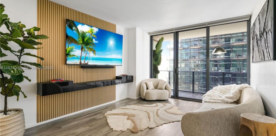 Кондоминиум с 1 спальней в Майами, Флорида № 2036541