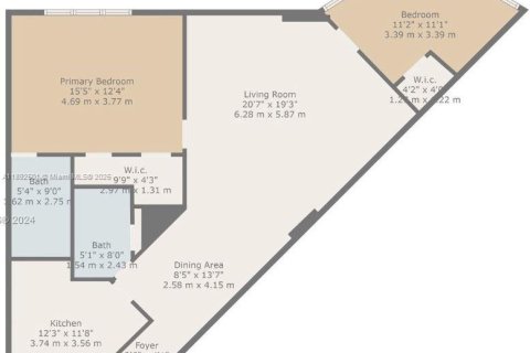 Купить кондоминиум в Майами, Флорида 2 спальни, 91.97м2, № 1946241 - фото 11