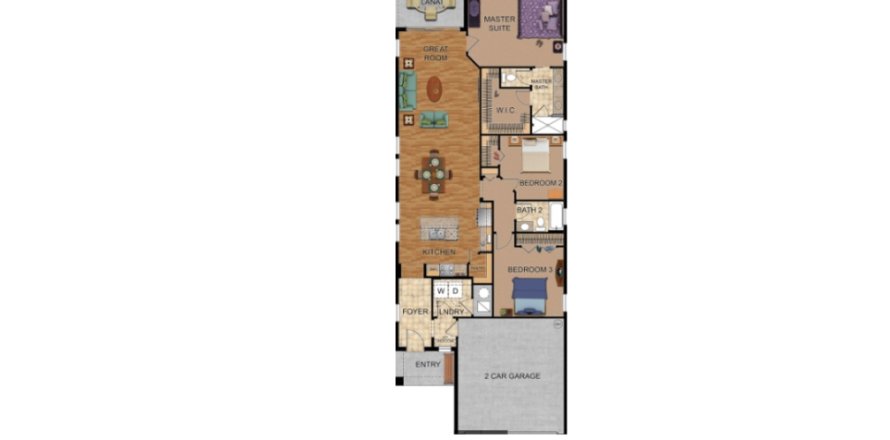 Casa en Highland Hills en Tarpon Springs, Florida 3 dormitorios, 161 m2 № 524939