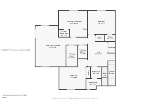 Снять в аренду таунхаус в Бока-Ратон, Флорида 4 спальни, 232.35м2, № 1949343 - фото 11