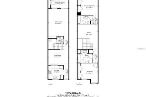 Touwnhouse à louer à Bradenton, Floride: 2 chambres, 132.76 m2 № 2097838 - photo 4