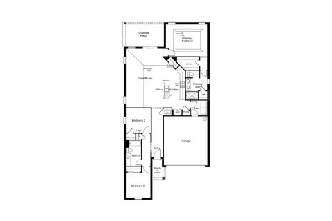 Планировка таунхауса «154SQM 73» 3 спальни в ЖК TIVOLI RESERVE