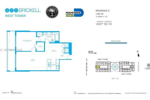 Condo in Miami, Florida, 1 bedroom  № 1994760 - photo 25