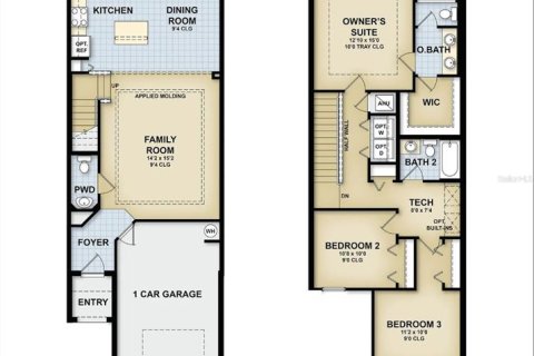 Touwnhouse à louer à Apopka, Floride: 3 chambres, 133.59 m2 № 2119180 - photo 24