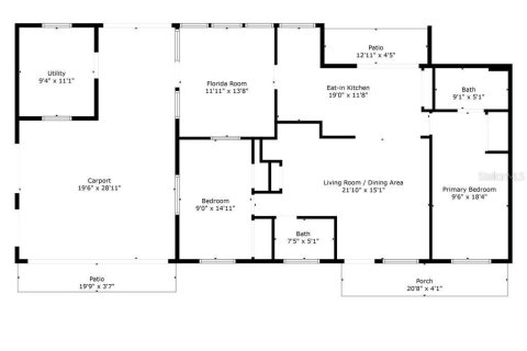 House in Inverness, Florida 2 bedrooms, 90.3 sq.m. № 1845353 - photo 2