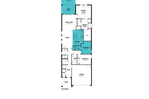 House floor plan «House», 3 bedrooms in Asbury At Chapel Crossings