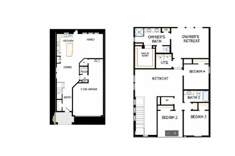 House floor plan «House», 4 rooms in Waterset Garden Series