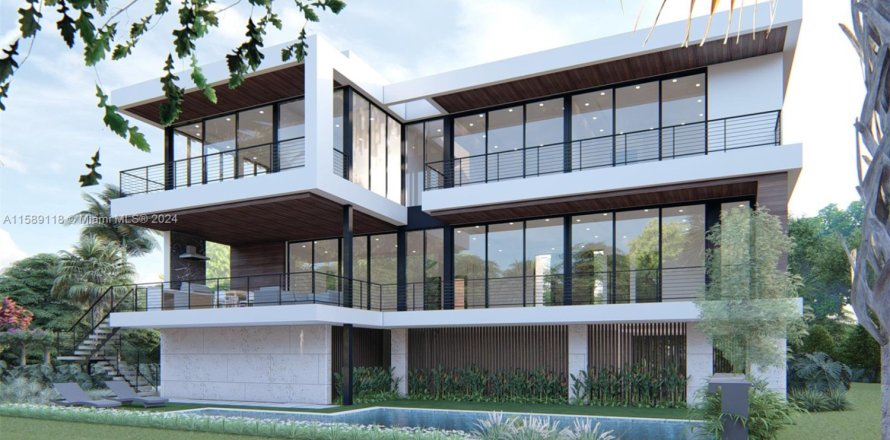 House in Miami, Florida 6 bedrooms, 603.31 sq.m. № 1864058