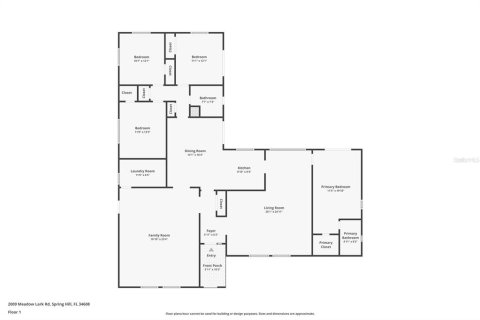 Купить виллу или дом в Спринг-Хилл, Флорида 10 комнат, 222.41м2, № 1840533 - фото 21
