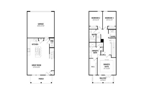Townhouse floor plan «148SQM», 3 bedrooms in PABLO COVE