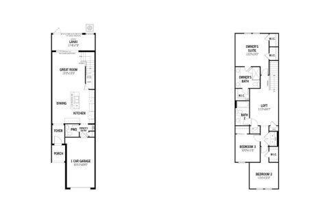 Townhouse floor plan «156SQM», 3 bedrooms in VOLANTI