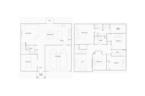 House floor plan «239SQM», 4 bedrooms in BELLEVUE AT ESTATES AT CHERRY LAKE