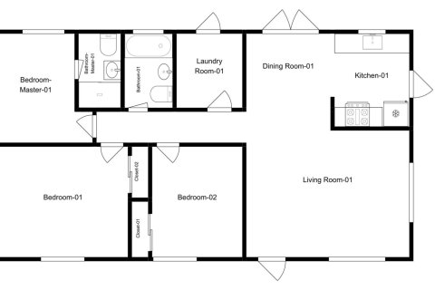 House in West Park, Florida 3 bedrooms, 102.19 sq.m. № 2263863 - photo 24