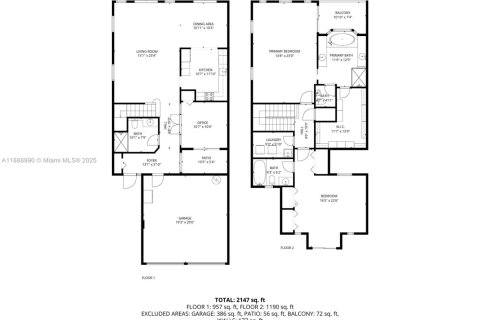 Townhouse in Palmetto Bay, Florida 3 bedrooms, 205.41 sq.m. № 1943832 - photo 28