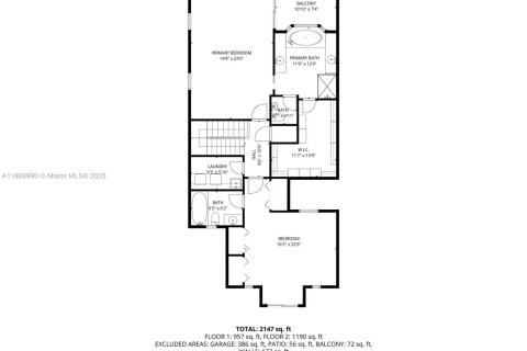 Townhouse in Palmetto Bay, Florida 3 bedrooms, 205.41 sq.m. № 1943832 - photo 27