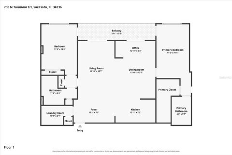 Copropriété à vendre à Sarasota, Floride: 2 chambres, 130.06 m2 № 2395638 - photo 22