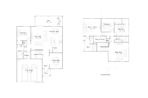 House floor plan «House», 4 bedrooms in Antigua
