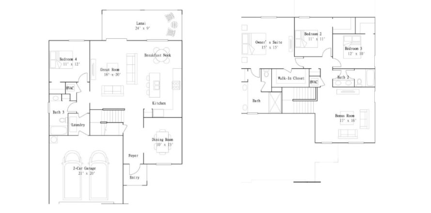 Планировка виллы или дома «House» 4 спальни в ЖК Antigua