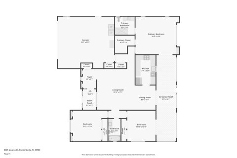Casa en venta en Punta Gorda, Florida, 3 dormitorios, 143.35 m2 № 1529392 - foto 1