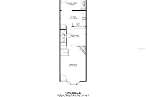 Touwnhouse à vendre à Palm Harbor, Floride: 3 chambres, 139.35 m2 № 2280446 - photo 3
