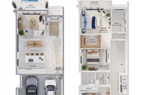 Touwnhouse à vendre à Boca Raton, Floride: 3 chambres, 171.4 m2 № 2176720 - photo 19