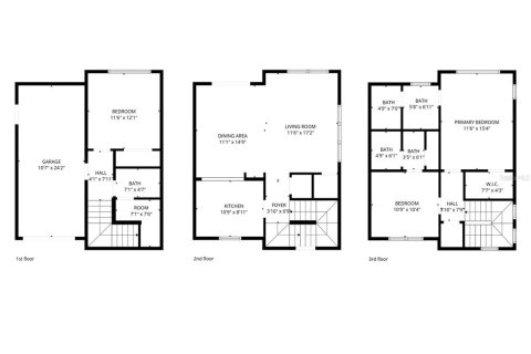 Townhouse in Tampa, Florida 3 bedrooms, 160.81 sq.m. № 2150156 - photo 30
