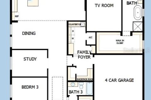 House in Wesley Chapel, Florida 4 bedrooms, 281.96 sq.m. № 1870935 - photo 2