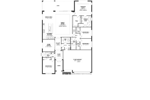 House floor plan «House», 4 bedrooms in La Terre at Avenir