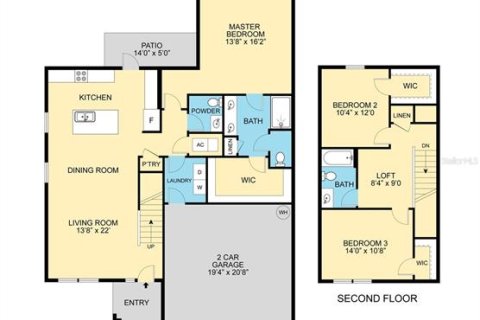 Villa ou maison à vendre à Orlando, Floride: 3 chambres, 169.18 m2 № 2390865 - photo 21