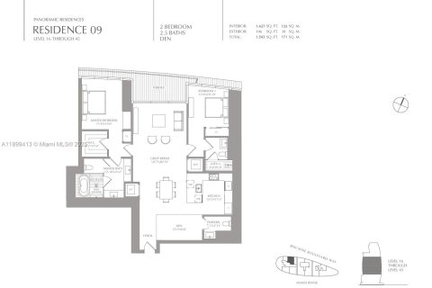 Купить кондоминиум в Майами, Флорида 2 спальни, 133.5м2, № 1951928 - фото 23