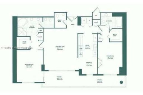 Condominio en alquiler en Miami, Florida, 2 dormitorios, 139.82 m2 № 2015980 - foto 27