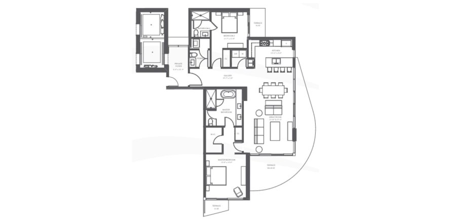 Apartment in AURORA in Sunny Isles Beach, Florida 2 bedrooms, 157 sq.m. № 288