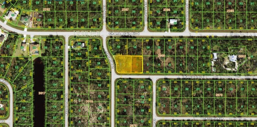 Land in Port Charlotte, Florida № 1720709