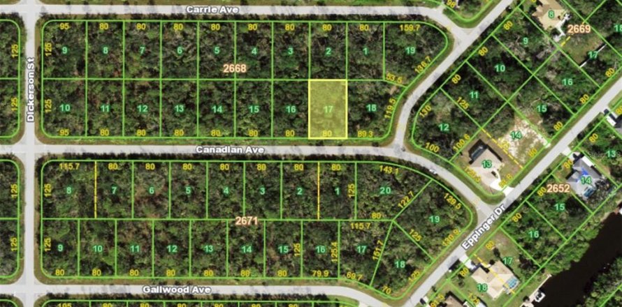 Land in Port Charlotte, Florida № 2165741