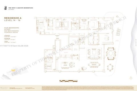 Copropriété à vendre à Miami Beach, Floride: 5 chambres, 419.92 m2 № 1861506 - photo 15