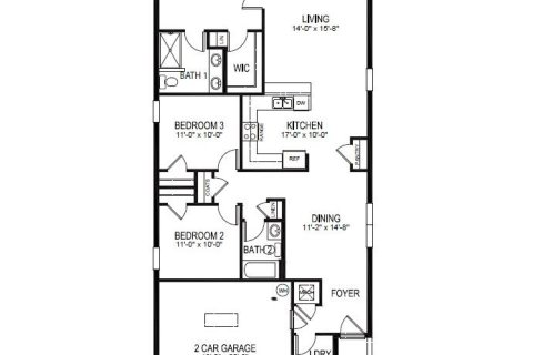 House in Haines City, Florida 3 bedrooms, 139.73 sq.m. № 1793730 - photo 1