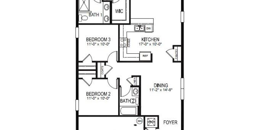 House in Haines City, Florida 3 bedrooms, 139.73 sq.m. № 1793730