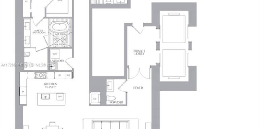 Condo in Miami, Florida, 3 bedrooms № 1473658