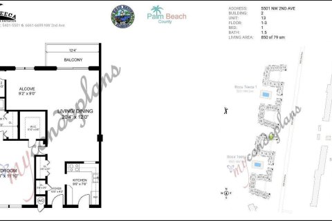 Copropriété à louer à Boca Raton, Floride: 1 chambre, 78.97 m2 № 2251659 - photo 5