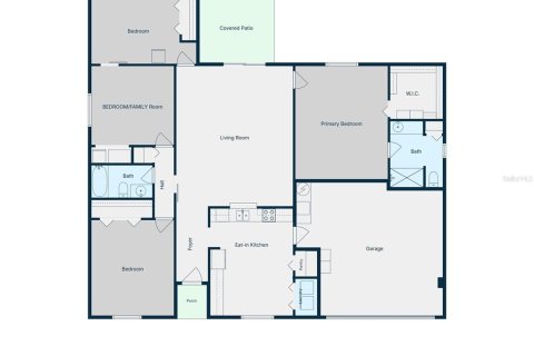 Купить виллу или дом в Палм-Кост, Флорида 8 комнат, 172.61м2, № 2419558 - фото 2